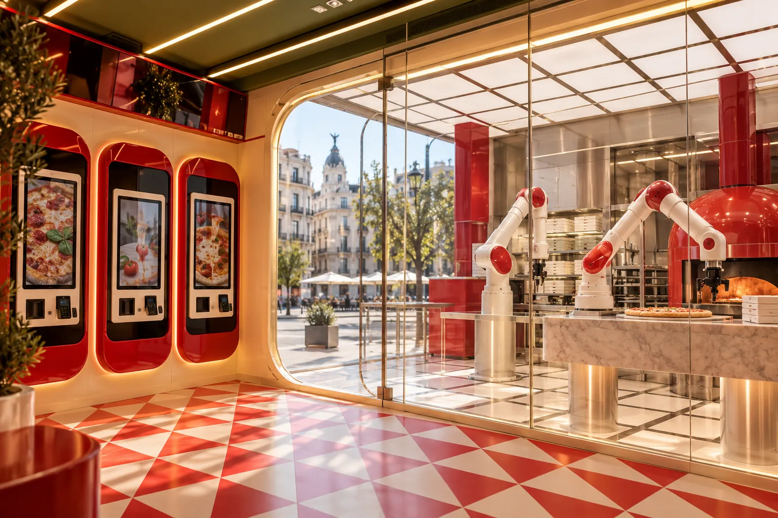 PAZZI opens a fully automated robotic pizzeria in Madrid